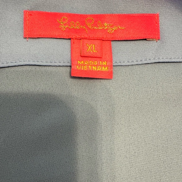 Lily Pulitzer Langston Top Periwinkle XL - Picture 6 of 11